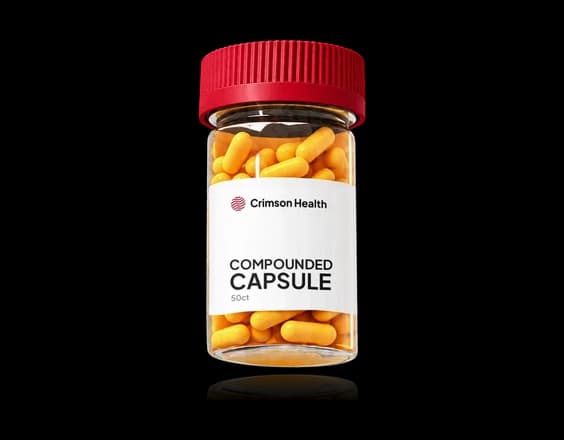 Crimson Health compounded capsule bottle